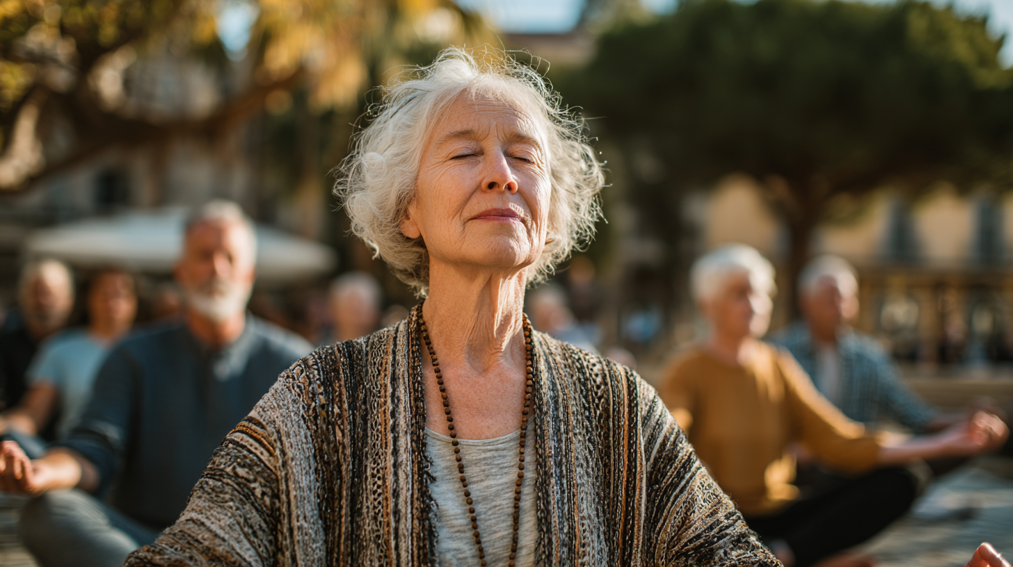 Tabiatda yoga mashqi